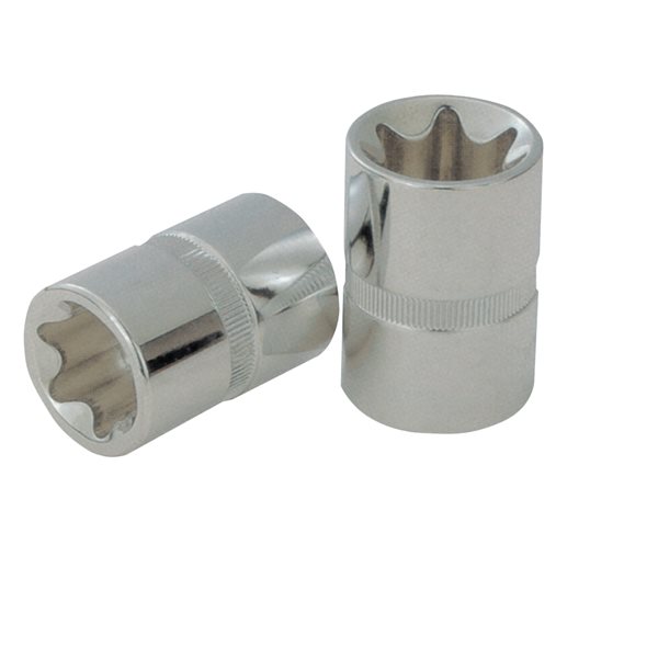 KS-Tools 918.3981 3/8" CHROME+ TX-E-Stecknuss,E1 