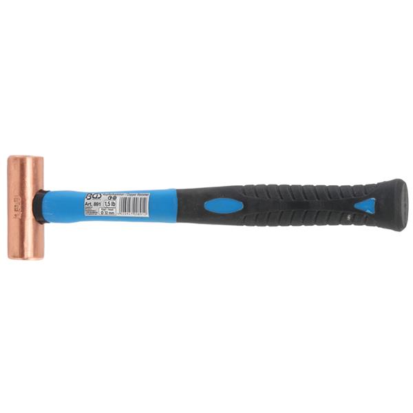 BGS 891 Copper Hammer, Fibreglas Shaft, Ø 32 mm, 6 80 g (1.5 lb) Head