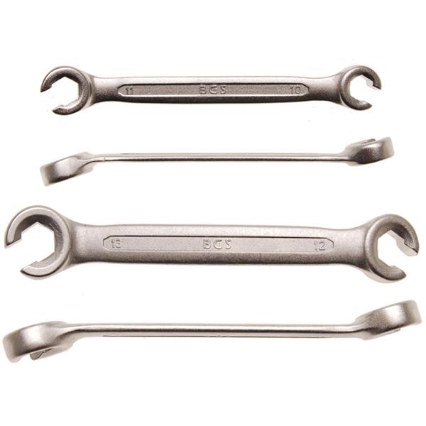 BGS 1755 Double Ring Spanner Set, open Type, 10 x 11 / 12 x 13 mm, 2 pcs.