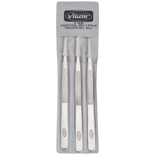 Vigor V1438 Pinzetten-Set, 3 teilig 