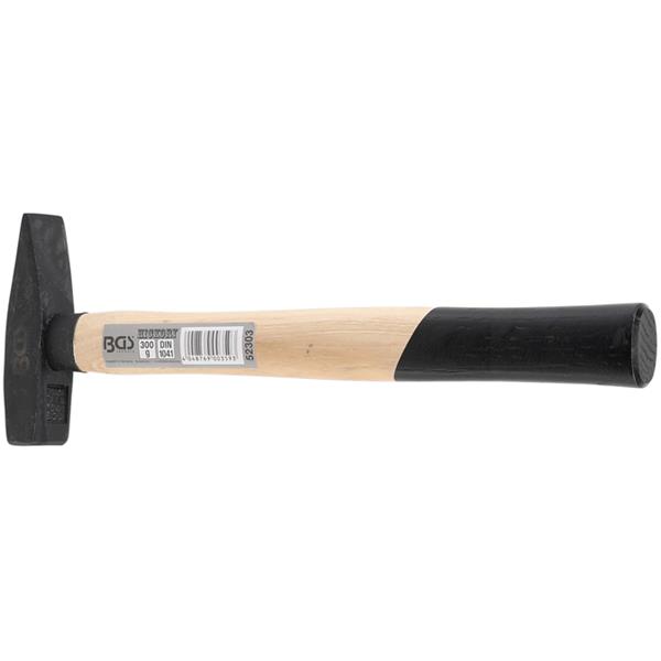BGS 52303 Machinist's Hammer, Hickory Handle, DIN 1041, 300 g