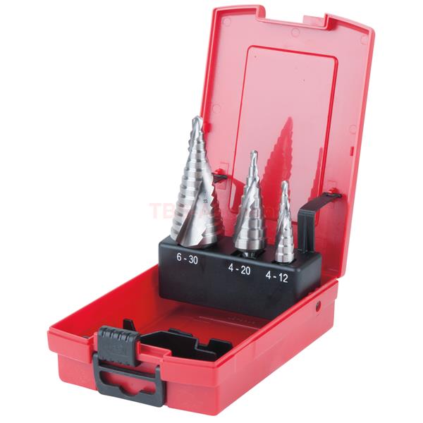 KS-Tools 330.2414 HSS Co 5 Stufenbohrer-Satz,3-tlg 