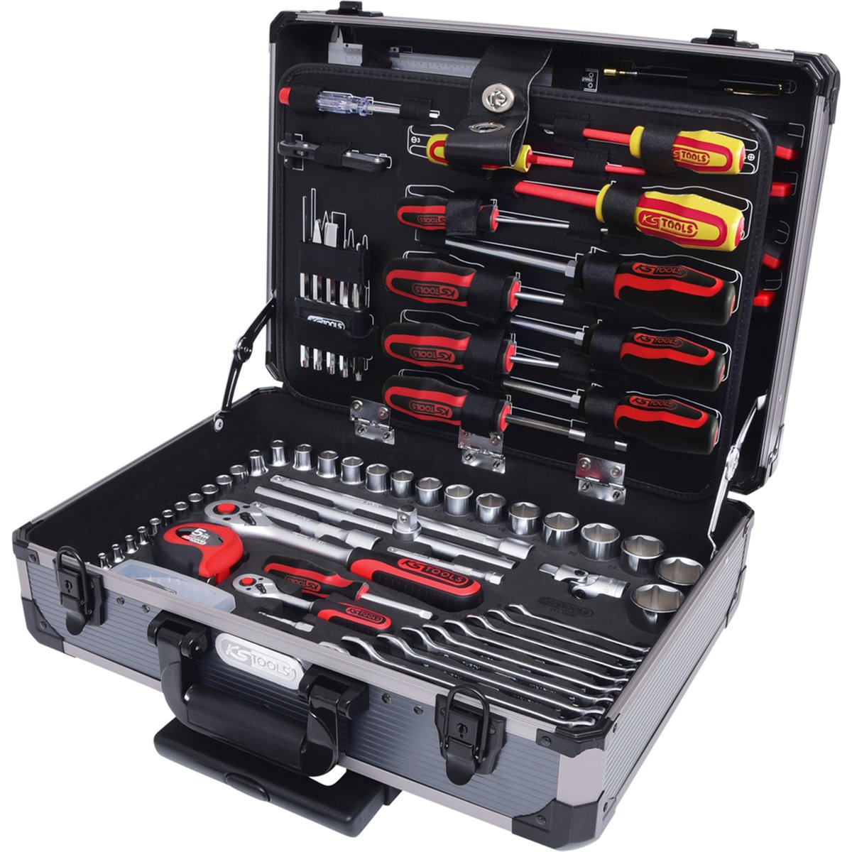 KS-Tools 911.0630 1/4” + 1/2” universal tool set, 130 pcs.