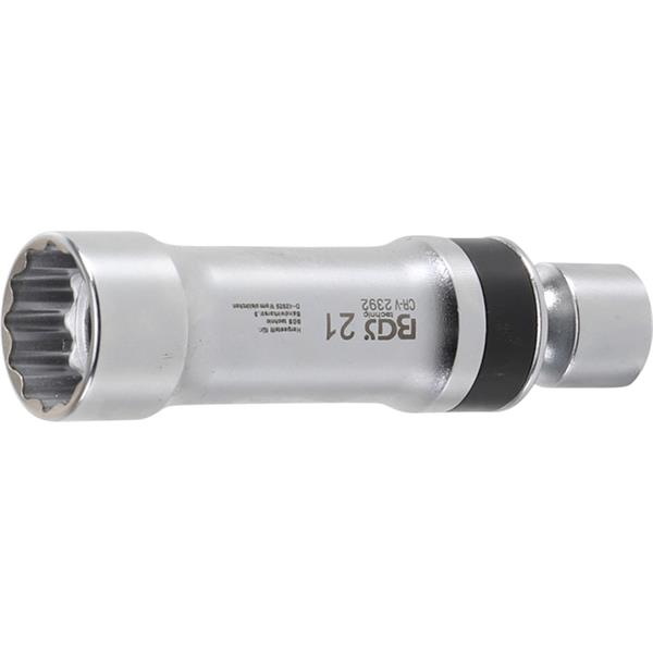 BGS 2392 Spark Plug Socket, 12-point, with Retaini ng Spring, 10 mm (3/8") Drive, 21 mm