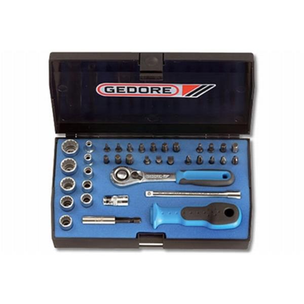 Gedore D 20 KMU-20 Socket set 1/4" 37 pcs 