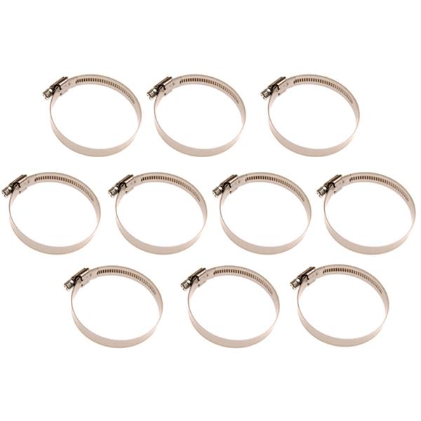 BGS 8095-60x80 Hose Clamps, Stainless, 60 x 80 mm, 10 pcs.