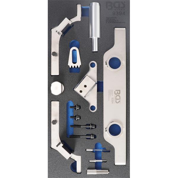 BGS 9394 Tool Tray 1/3: Engine Timing Tool Set, fo r Opel (Vauxhall), Saab, Chevrolet 2.0l / 2.4l