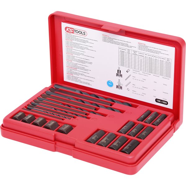 KS-Tools 150.1305 Stud extractor set, 25 pcs 