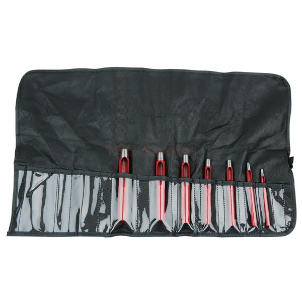 KS-Tools 129.2108 Round hole punch set, 7 pcs 