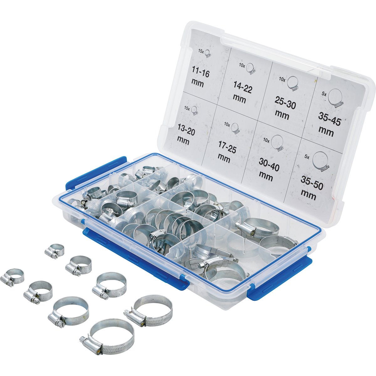 BGS 9547 Hose Clamp Assortment, 80 pcs. 