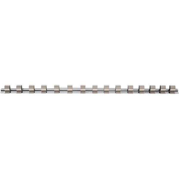 BGS 2540 Socket Rail with 15 Clips, 12.5 mm (1/2") 