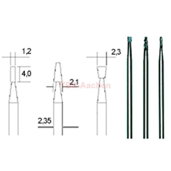 Proxxon 28752 Tungsten carbide millers, 3 pieces 