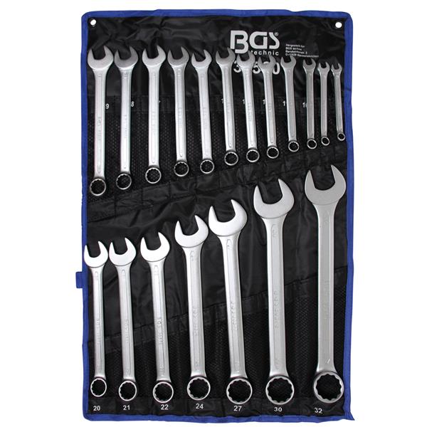 BGS 30500 Combination Spanner Set, 8 - 32 mm, 19 p cs.