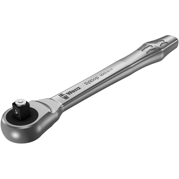 Wera 8003 A Zyklop Metal Ratchet with push-through  square and 1/4" drive