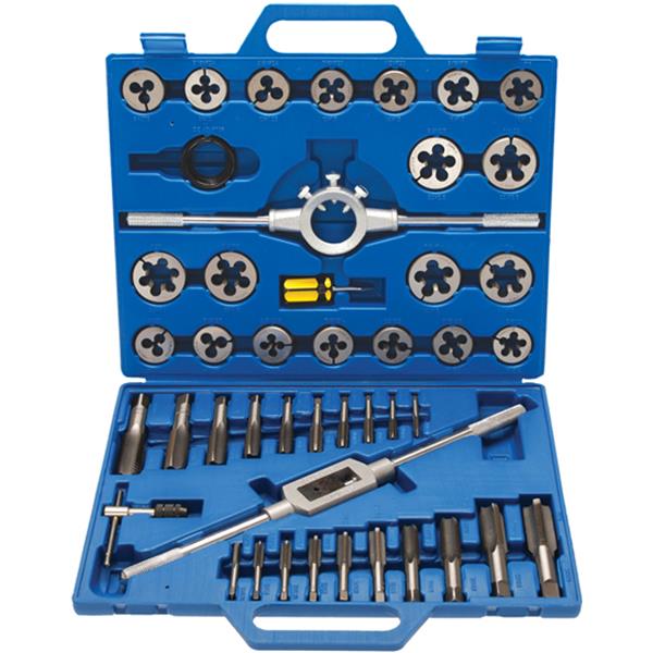 BGS 1893 Tap and Die Set, M6 - M24, 45 pcs. 