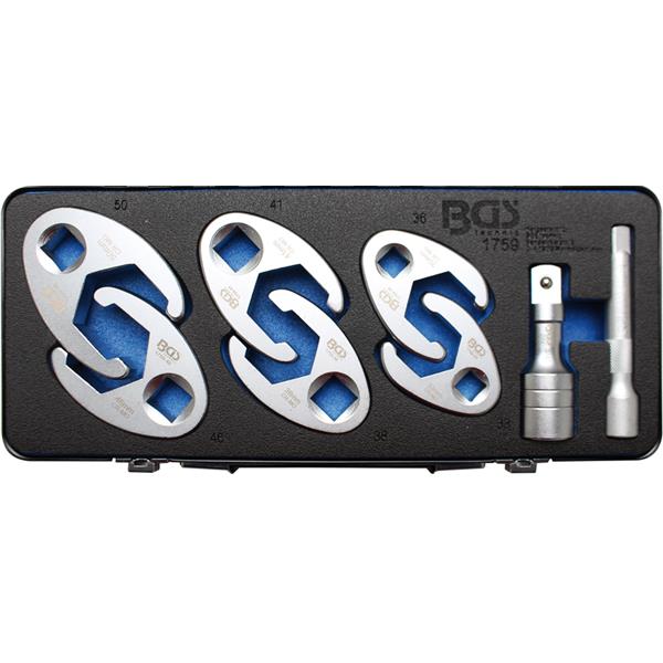 BGS 1759 Crowfoot Spanner Set, 12.5 mm (1/2") / 20 mm (3/4"), 8 pcs.