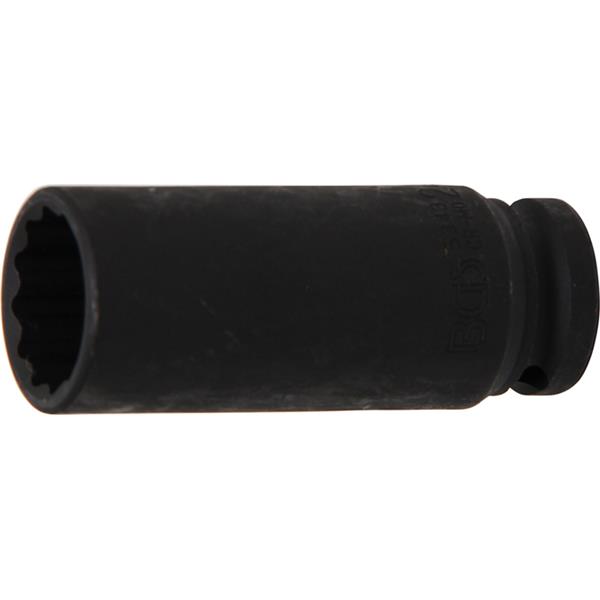BGS 5343 Kraft-Steckschlüssel-Einsatz Zwölfkant, A ntrieb Innenvierkant 12,5 mm (1/2"), SW 24 mm