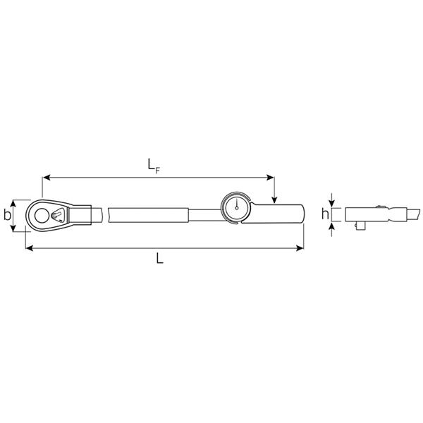 Stahlwille 71aR/80 Drehmomentschl. 100-600 ft.lb