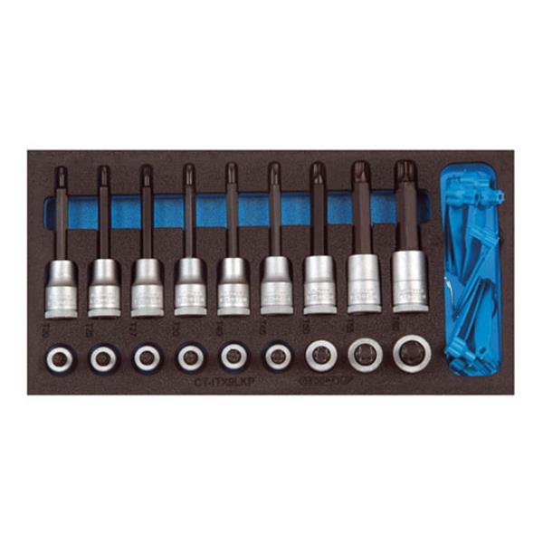 Gedore 1500 CT1-ITX 19 LKP Screwdriver bit socket set 1/2" in Check-Tool-Module