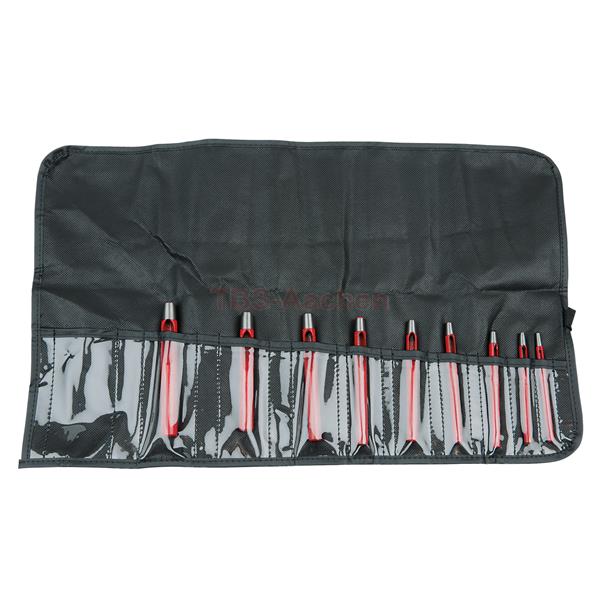 KS-Tools 129.2107 Round hole punch set, 9 pcs 