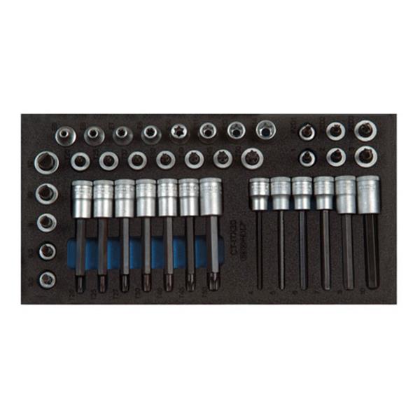 Gedore 1500 CT1-ITX 30 Screwdriver bit socket set 3/8" in Check-Tool-Module