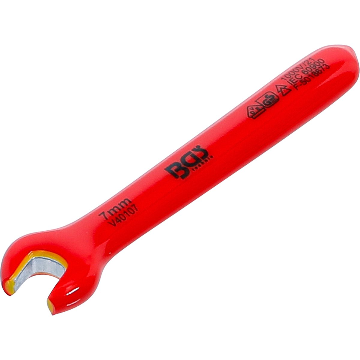 BGS 71057 VDE Single Open End Spanner, 7 mm 