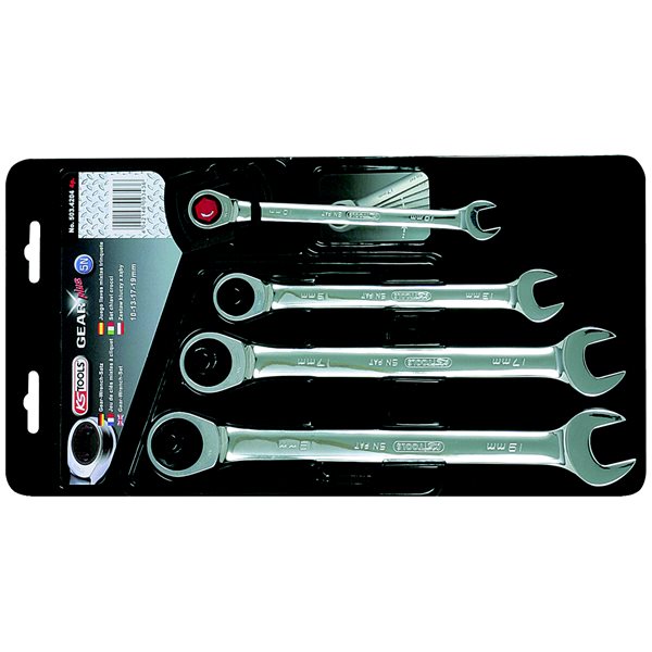 KS-Tools 503.4204 GEAR+ Ringmaulschlüssel-Satz,4-t 