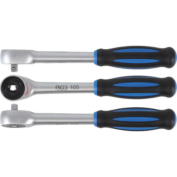 BGS 105 Reversible Ratchet with Spinner Handle, 6. 3 mm (1/4")