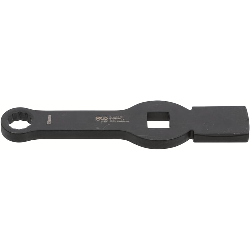 BGS 35339 Slogging Ring Spanner, 12-point, with 2 Striking Faces, 19 mm