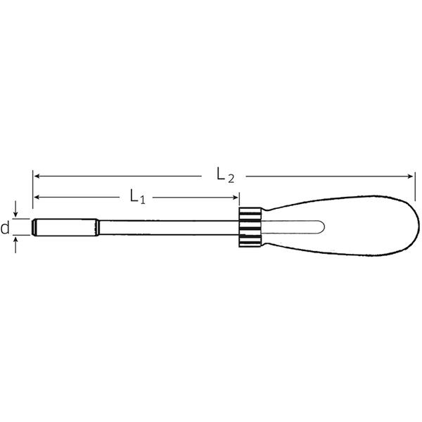 Stahlwille 4008-2 Bit-Ratschen-Schraubendreher 1/4