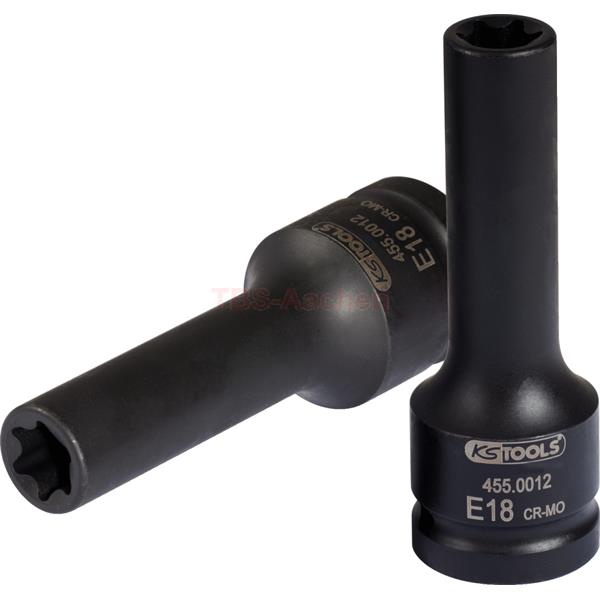 KS-Tools 455.0012 3/4" Torx E impact socket, deep, E18