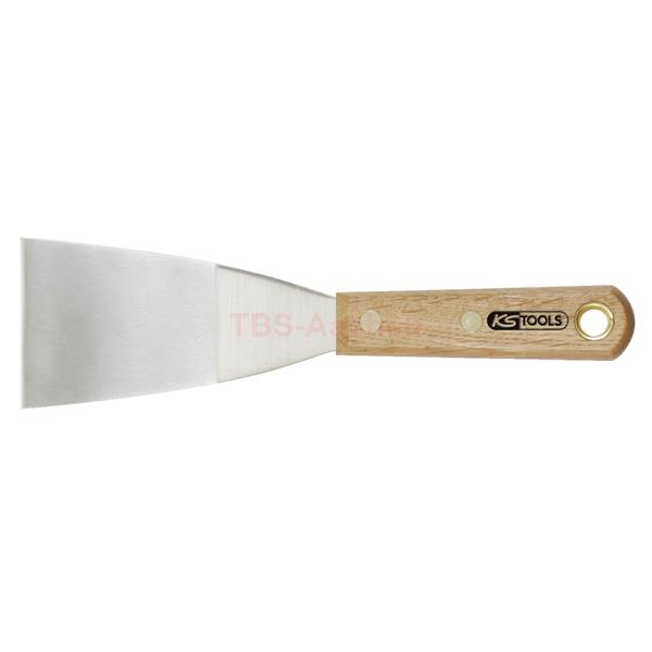 KS-Tools 907.2264 STAINLESS STEEL scraper, 63mm, w ooden handle