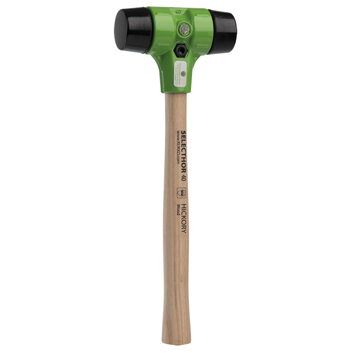 Kukko 3-040111-GU-GU-1 Schonhammer Selecthor Rücks chlagfrei Ø40Mm Gummi
