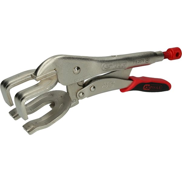 KS-Tools 115.2079 Welding gripping pliers with qui ck-release lever, 65mm, L=260mm