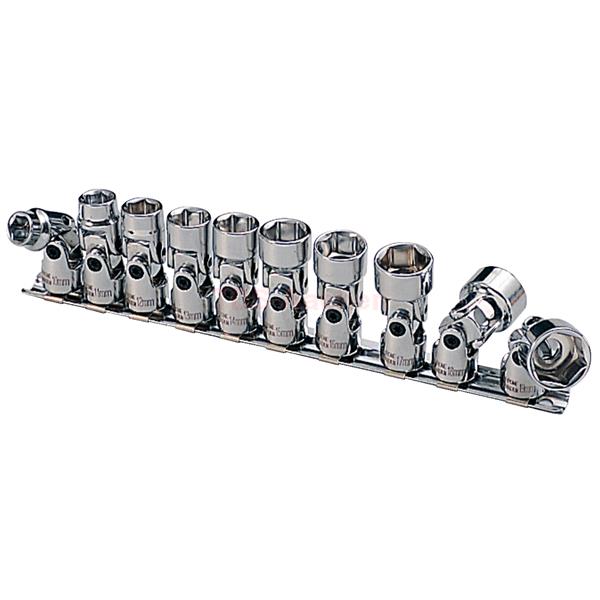 KS-Tools 911.3840 3/8" CHROME+ Stecknuss-Satz 6kt 