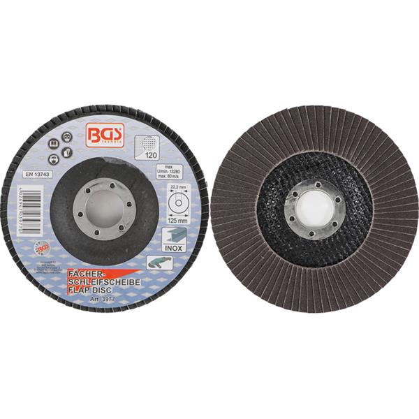 BGS 3977 Flap Disc, Ø 125 mm, K 120 