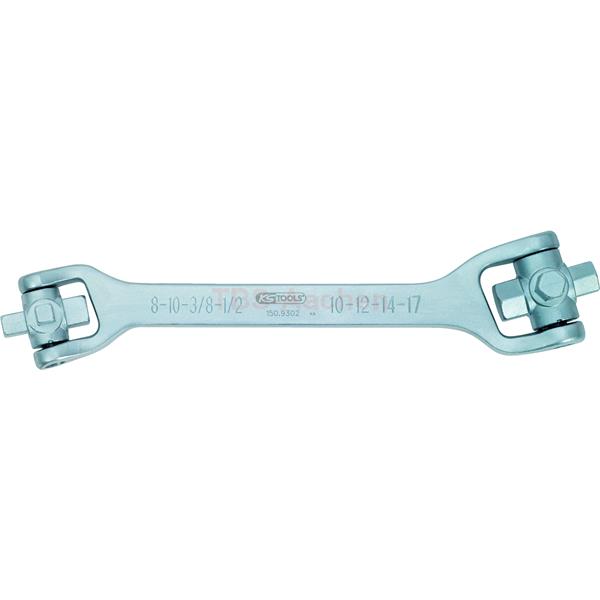 KS-Tools 150.9302 Öldienst-Schlüssel 8 in 1, 270 m 