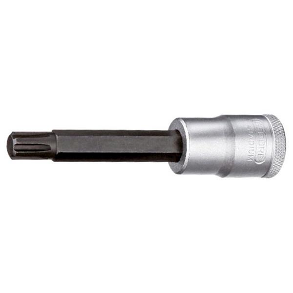 Gedore INR 19 L 6-100 Screwdriver bit socket 1/2", long RIBE M6