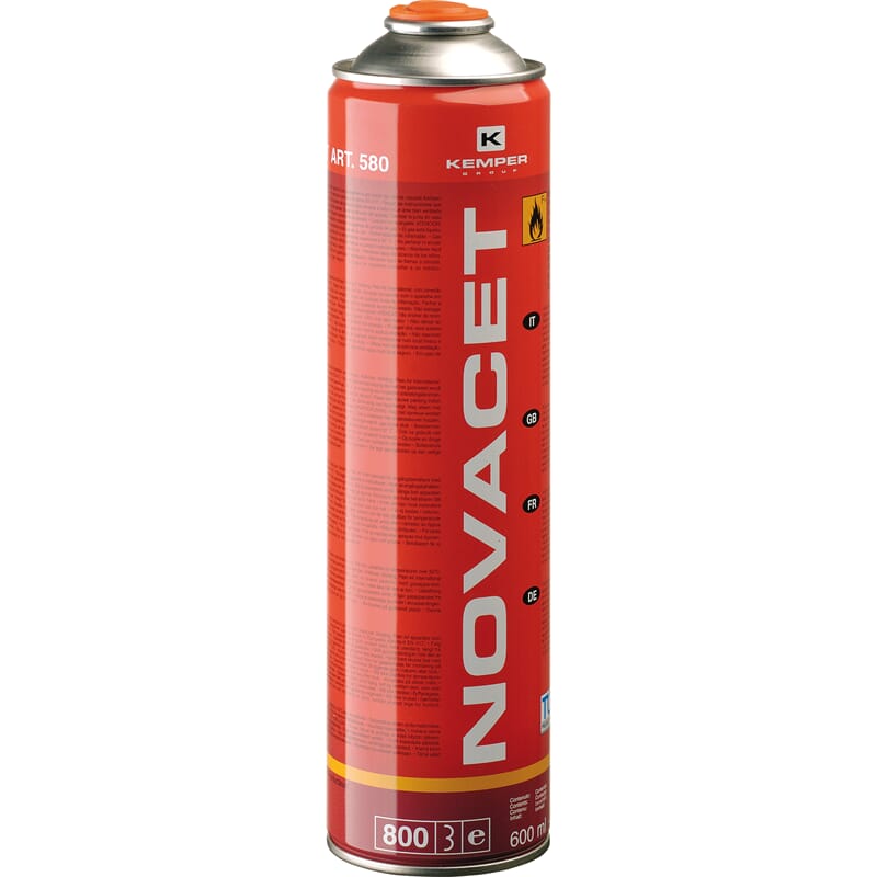 Gaskartusche 600ml (330 g Gas) Novacet