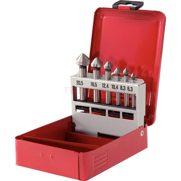 KS-Tools 336.0406 HSS Kegel+Entgratsenker-Satz 90° 