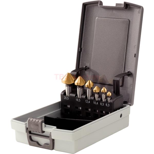 KS-Tools 336.0466 HSS TiN Kegel+Entgratsenker-Satz 