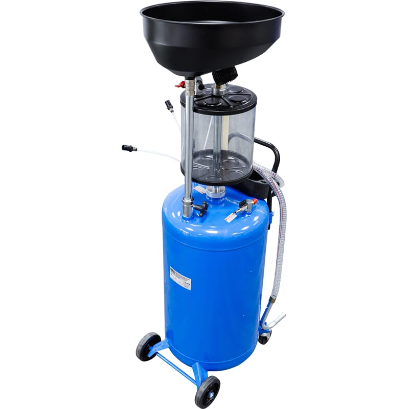 BGS 7003 Air Suction Oil Drainer with Waste Oil Dr ain Receiver, 80 l