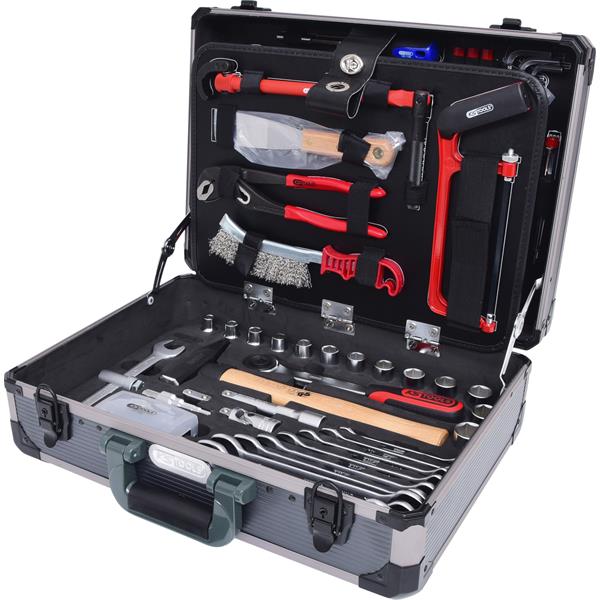 KS-Tools 911.0695 1/4" + 1/2" Tool set for plumbin g and heating mechanics, 95-tlg.