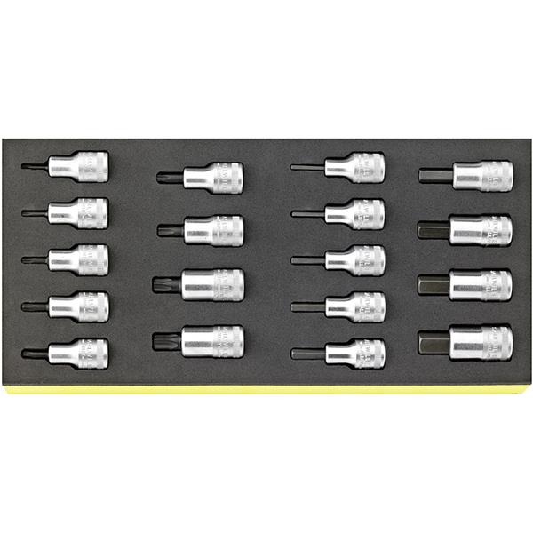 Stahlwille TCS 54/54TX/18 Steckschlüsseleinsätze 1/2" in TCS Einlage