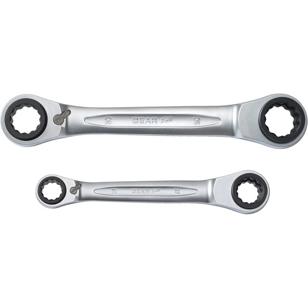 KS-Tools 503.4550 GEAR+Doppelringschlüssel-Satz, 2 -tlg., 21x27, 22x24, 30x36, 32x34 mm