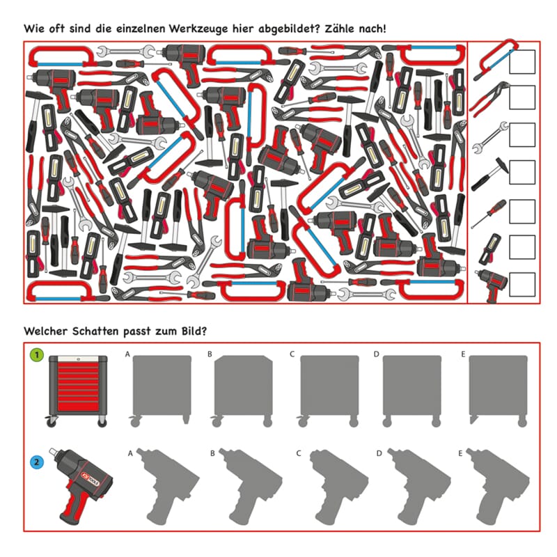 KS-Tools 100211 Werkzeuge-Malbuch für Kinder 