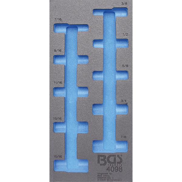 BGS 4098-1 Werkstattwageneinlage 1/3, leer, für Ar t. 4098