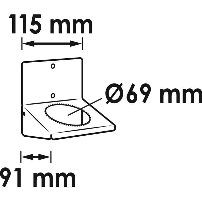 Vigor V6394 Schlagschrauber-Halter Inkl.Kantenschu tz