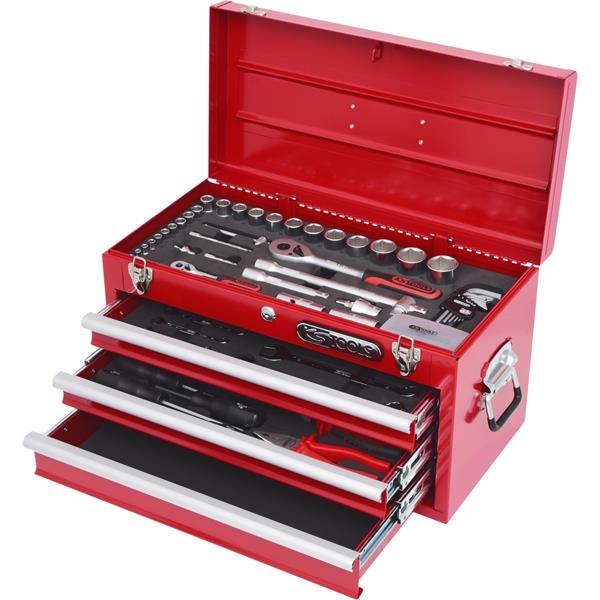 KS-Tools 911.0100 Universal tool set,100 pcs,1/4"  +1/2"