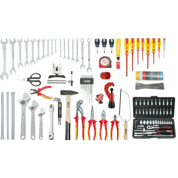 KS-Tools 116.0175 Sanitary tool kit, 129 pcs 